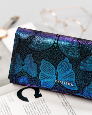 Duży, skórzany portfel damski na zatrzask - Peterson-1