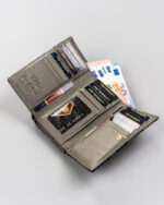 Damski, skórzany portfel w motylki - Peterson-6