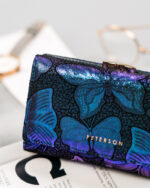 Damski, skórzany portfel w motylki - Peterson-2