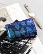 Damski, skórzany portfel w motylki - Peterson-1