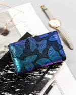 Damski, skórzany portfel w motylki - Peterson-3