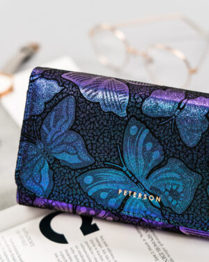 Duży portfel damski ze skóry naturalnej na zatrzask - Peterson-1