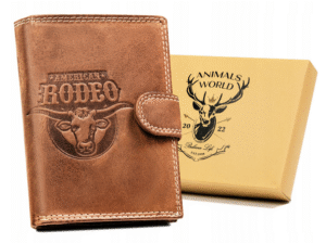 Duży, pionowy portfel męski ze skóry naturalnej - Always Wild-1