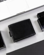 Zestaw prezentowy: skórzany portfel męski i brelok - Rovicky-4