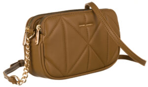 Elegancka, pikowana torebka damska ze skóry ekologicznej - David Jones-1