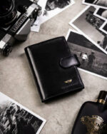 Zestaw prezentowy: skórzany portfel męski, etui na karty i brelok - Peterson-2