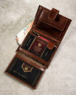 Zestaw prezentowy: skórzany portfel męski, etui na karty i brelok - Peterson-8