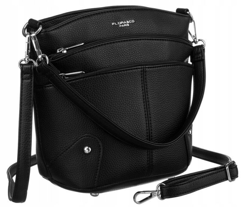 Torebka damska z odpinanym paskiem i uchwytem - Flora&Co-1 Torebka damska z odpinanym paskiem i uchwytem - Flora&Co-1