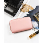 Portfel damski w typie piórnika ze skóry ekologicznej - 4U Cavaldi-4