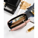 Portfel damski w typie piórnika ze skóry ekologicznej - 4U Cavaldi-5