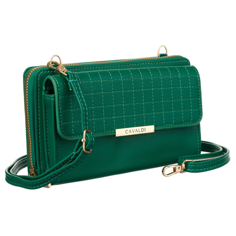 Elegancka mini torebka-portfel na długim, doczepianym pasku - 4U Cavaldi-1 Elegancka mini torebka-portfel na długim, doczepianym pasku - 4U Cavaldi-1