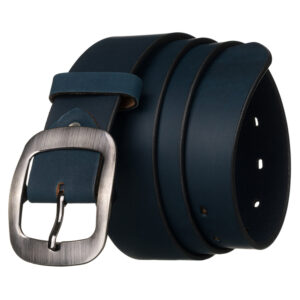 Skórzany, szeroki pasek damski z klasyczną klamrą - Always Wild-1