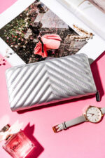 Duży portfel-piórnik damski ze skóry ekologicznej - Rovicky-4