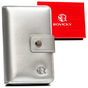 Elegancki portfel damski ze skóry ekologicznej - Rovicky-1