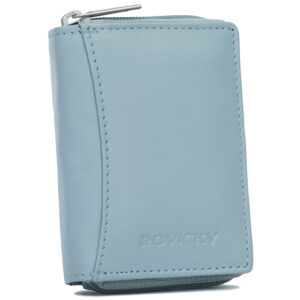 Pionowy, damski portfel ze skóry naturalnej - Rovicky-1