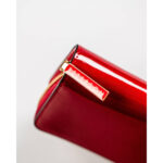Modny portfel damski w kolorze czerwonym wykonany ze skóry naturalnej - Peterson-11