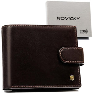 Portfel męski minimalistyczny na karty z RFID - Rovicky-1