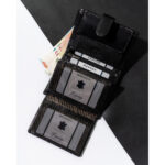 Kompaktowy portfel męski na karty ze skóry naturalnej - Rovicky-10