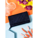 Elegancki portfel damski granatowy ze skóry naturalnej - Rovicky-2