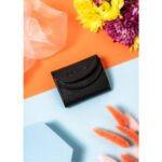 Elegancki portfel na karty i gotówkę w czarnym kolorze - Rovicky-2