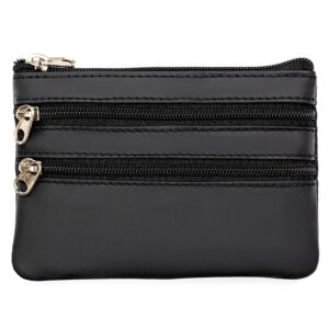 Skórzane, czarne etui na klucze-1