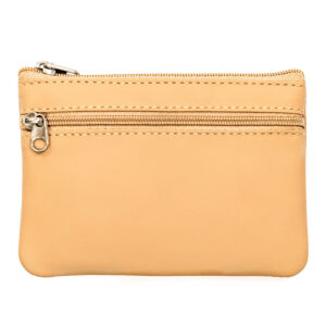 Etui na klucze w beżowym kolorze wykonane ze skóry naturalnej-1