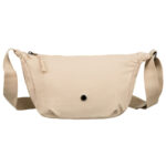 Sportowa listonoszka damska z poliestru w beżowym kolorze - Peterson-4