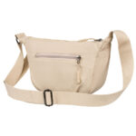 Sportowa listonoszka damska z poliestru w beżowym kolorze - Peterson-7