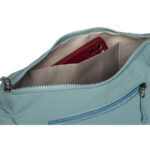 Niebieska torebka damska z poliestru z kieszenią zamykaną na suwak - Peterson-10