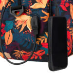 Wielokolorowa, lekka torba podróżna z wytrzymałego poliestru z portem USB - Rovicky-13