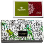 Wielokolorowy, poziomy portfel damski ze skóry naturalnej w kwiatowy wzór - Peterson-1