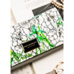 Wielokolorowy, poziomy portfel damski ze skóry naturalnej w kwiatowy wzór - Peterson-4