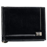 Elegancka banknotówka męska ze skóry naturalnej w czarnym kolorze - Rovicky-2