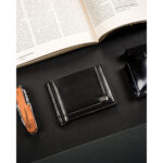 Elegancka banknotówka męska ze skóry naturalnej w czarnym kolorze - Rovicky-3