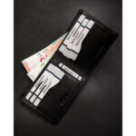 Poziome, czarne etui na karty ze skóry naturalnej zapakowane w eleganckie pudełko - 4U Cavaldi-7