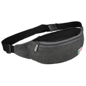 Czarna nerka miejska zapinana solidnym suwakiem-1