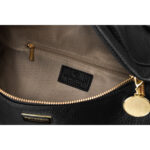 Klasyczna czarna saszetka damska nerka na biodra na ramię lub przez ramię crossbody eko skóra Peterson-8