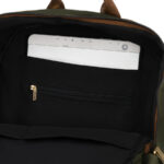 Zielony, miejski plecak damski z poliestru zamykany suwakami - Peterson-18