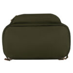 Zielony, miejski plecak damski z poliestru zamykany suwakami - Peterson-21