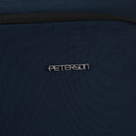 Granatowy plecak podróżny z poliestru z miejscem na laptopa, zawieszony na regulowanych szelkach - Peterson-17