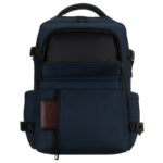 Granatowy plecak podróżny z poliestru z miejscem na laptopa, zawieszony na regulowanych szelkach - Peterson-5