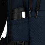 Granatowy plecak podróżny z poliestru z miejscem na laptopa, zawieszony na regulowanych szelkach - Peterson-23