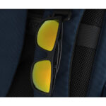 Granatowy plecak podróżny z poliestru z miejscem na laptopa, zawieszony na regulowanych szelkach - Peterson-31