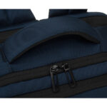 Granatowy plecak podróżny z poliestru z miejscem na laptopa, zawieszony na regulowanych szelkach - Peterson-25