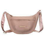 Listonoszka damska z nylonu w różowym kolorze, zamykana suwakiem - Peterson-4