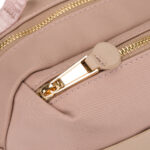 Różowa listonoszka damska z nylonu zamykana suwakiem - Peterson-17