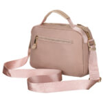 Różowa listonoszka damska z nylonu zamykana suwakiem - Peterson-9