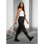 Różowa listonoszka damska z nylonu zamykana suwakiem - Peterson-14