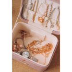 Różowa szkatułka na biżuterię zamykana zamkiem magnetycznym - Peterson-8