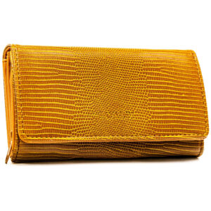 Brązowy portfel damski ze skóry ekologicznej z kieszonką zewnętrzną - 4U Cavaldi-1